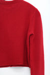 SWAYING/KNIT cashmere stand collar short cardigan SW24RE1T06 red